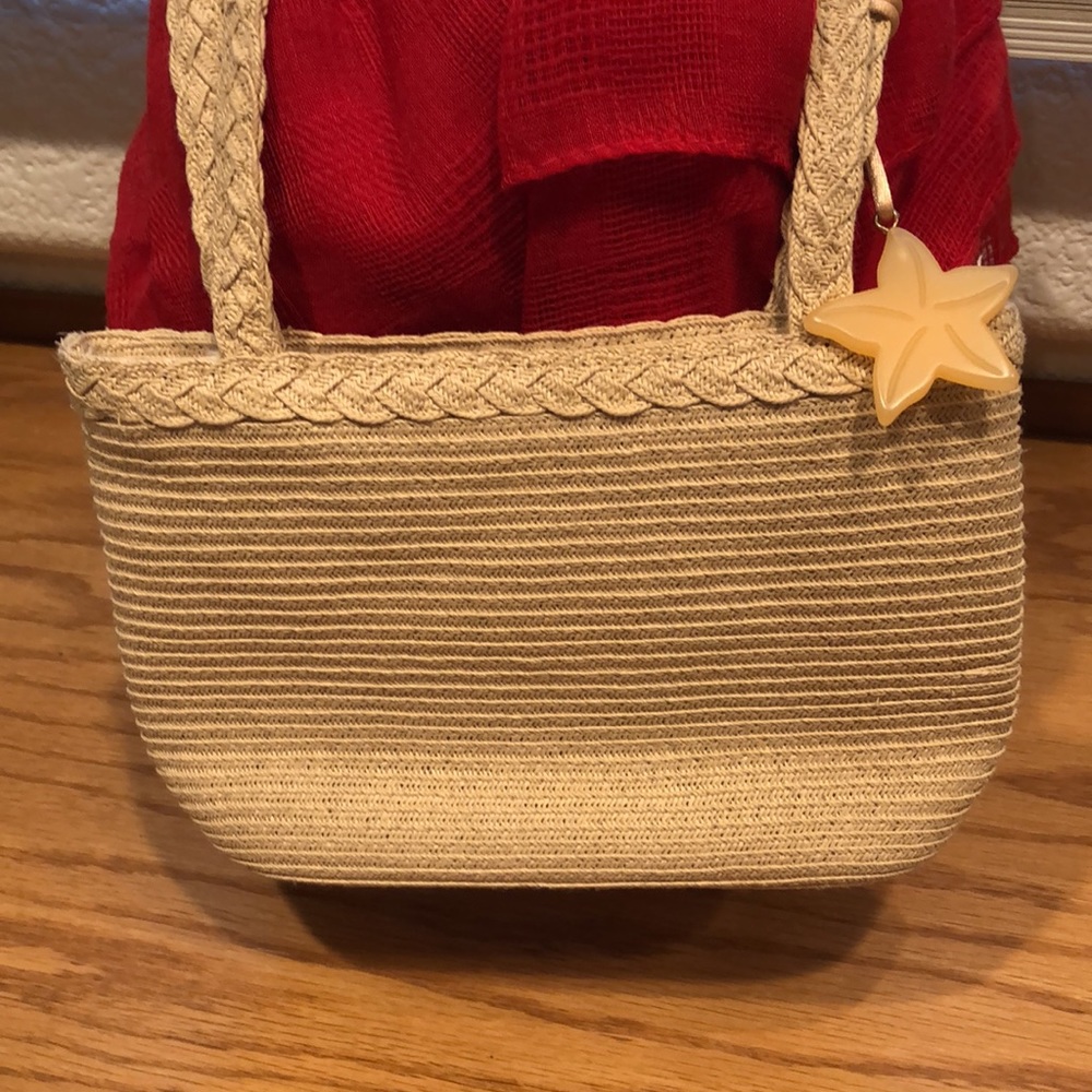 NWOT small woven handbag